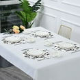 thumbnail image 7 of IAUYY Set of 4 Round Placemats for Dining Tables Heat-Resistant and Wear-Resistant DIY Printing Design Table Placemats，Applicable for Christmas Gorgeous Brocade Pattern, 7 of 7