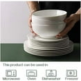 thumbnail image 4 of Gragaskl Soup Bowls, Ramen Bowl for Noodle, 39 Ounce large Cereal Bowls for Kitchen, 7 Inches Centerpiece Bowls, Microwave and Dishwasher Safe, White, 4 of 6