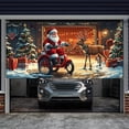 thumbnail image 3 of Santa Drives A Motorcycle Garage Banner for Christmas, 3 of 3