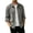 03#Gray, variant on Mens Solid Lapel Collar Long Sleeve Shacket, Loose Casual Button Down Shirt Jacket, Autumn Chest Pocket Outerwear Top
