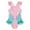 Pink, variant on Toddler Girls One Piece Swimsuits Surf Beach Sport bird Print Swimwear Size 5-