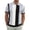 Gray, variant on Men's Retro Striped Knit Polo Shirt, Quarter Zip Short Sleeve Casual Business Top, Breathable Soft Fabric for office, Daily and Semi-formal Wear, Sizes S-5XL Orange
