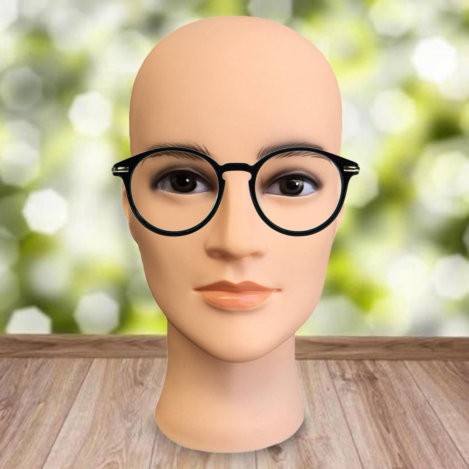 Gazechimp Durable Bald Manikin Head for Hats s Displaying Making Styling Hairpieces