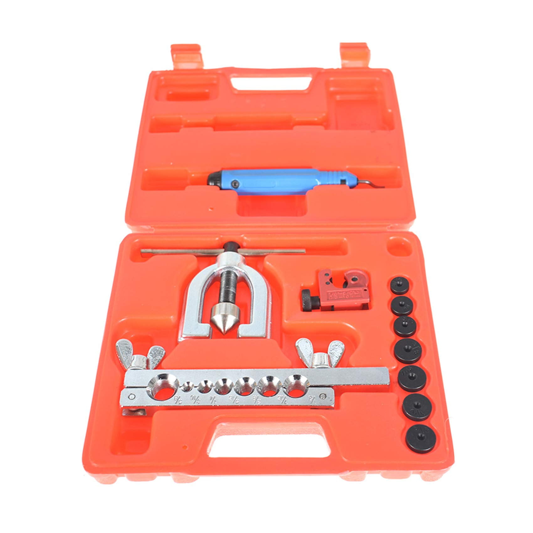 findmall Double Flaring Brake Line Tool Kit with Mini Pipe Cutter Car
