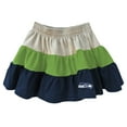 thumbnail image 3 of Girls Toddler Wes & Willy Neon Green/College Navy Seattle Seahawks Sleeveless Full-Zip Hoodie & Three Tier Skirt Set, 3 of 3