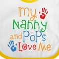 thumbnail image 4 of Inktastic Nanny and Pops Love Me Grandkids Boys or Girls Baby Bib, 4 of 4