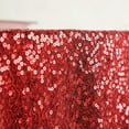 thumbnail image 6 of Balsa Circle 132" Sequin Round Tablecloth Wedding Party Linens Red, 6 of 8