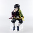 thumbnail image 1 of Figura de Demon Slayer, venta al por mayor, bola de arroz sentado, Tanjiro Gatsuma Zeniya, adorno modelo de fideos instantáneos prensados, 1 of 5