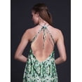 thumbnail image 2 of Bimba Robe Teinture sur Nœuds Décontractée Longue Dos Nu à Col Licou pour Femme Robe de Plage Imprimée - Xxx-Grand, 2 of 6