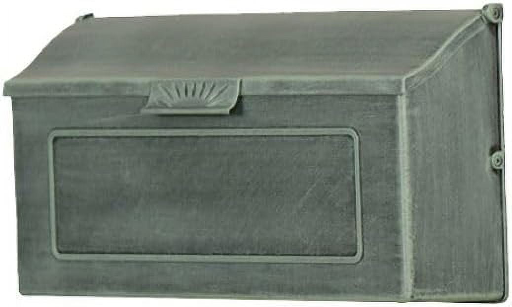 Special Lite Horizon Horizontal Wall Mount Mailbox - Verde Green Aluminum Mailbox for Wall Mount - SHH-1006-VG