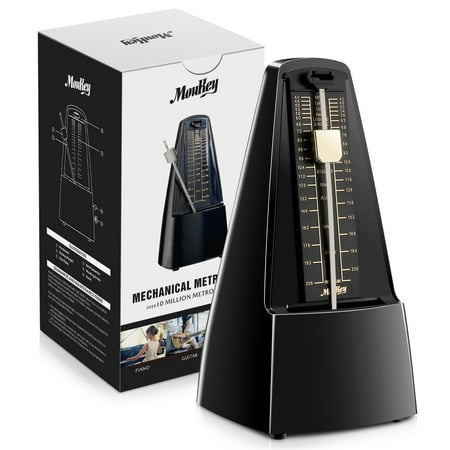 Moukey MPM-1 Mechanical Metronome Black For Piano,Violin and (Best Metronome For Drummers)