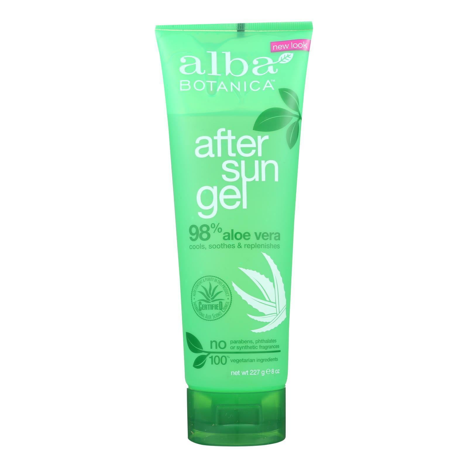 Alba Botanica Soothing Skin Treatment: Cooling 98% Aloe Vera After Sun Care  Gel, 8 oz - Walmart.com