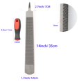 thumbnail image 3 of Lima Hoof Rasp Qlvily de acero al carbono de 45 cm con mango de goma, 3 of 6