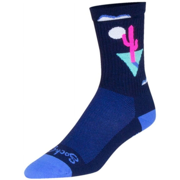 SockGuy Crew Cactal Socks - 6 inch, Blue, Large/X-Large