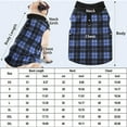 thumbnail image 4 of Dog Sweater Soft Fleece Vest with Leash Ring Plaid Warm Winter Pet Clothes Dog Pullover Jacket for Dogs Cats Winter Chihuahua Pet Indoor Outdoor Use, 4 of 8