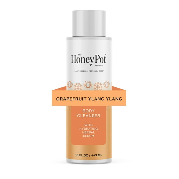 The Honey Pot Company, Grapefruit Ylang Ylang Hydrating Body Cleanser, 15 fl. oz