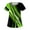 04 Fluorescent Green, variant on Scrub Tops Women Casual Gradient Color Plus Size Short Sleeve Asymmetric Crewneck Light Stretchy Womens Shirts with Pockets Red Size M