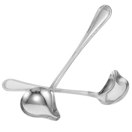 YSNOOWE 2Set Hand Strainer Gravy Ladle Stainless Steel Professional Chefs