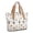 Halloween Dogs in Ghost Costumes, variant on Halloween Witch Cauldron Spell Book Large Tote Bag for Women, Polyester Roomy Shoulder Bag with Pockets and Zipper, Water Resistant Gifts Ideas for Christmas Birthday