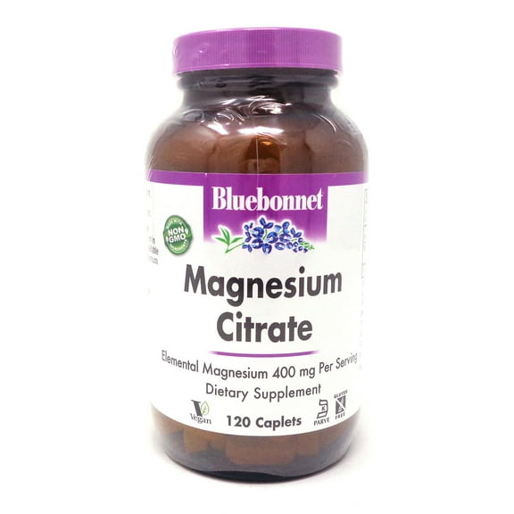 Bluebonnet Magnesium Citrate - 120 Caplets