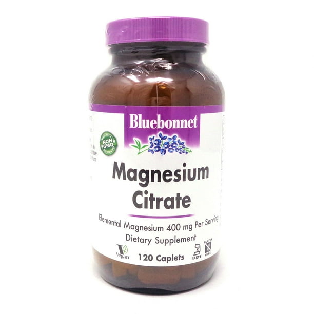 Nutrition Magnesium Citrate Chelated 400 mg. 120 Caplets