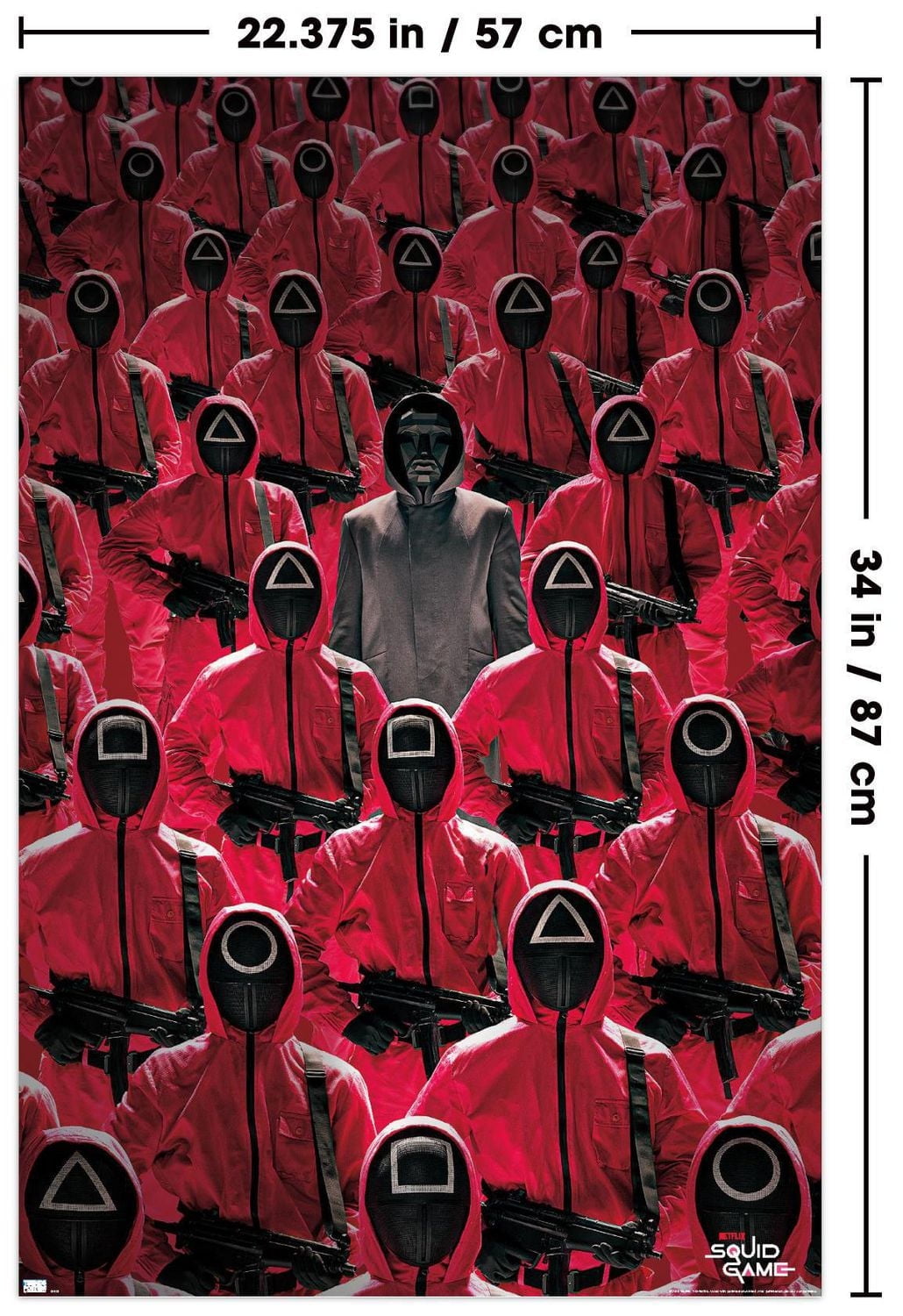 Netflix Squid Game - Key Art Wall Poster, 22.375" x 34"