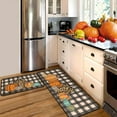 thumbnail image 3 of Fall Kitchen Rugs and Mats Set of 2, Thanksgiving Kitchen Rug Non Slip Backing Fall Decorations for Home Seasonal Farmhouse Fall Holiday Autumn Harvest Low-Profile Kitchen Floor Mat 17"X47"+17"X30", 3 of 6