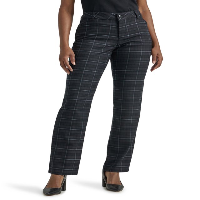 CHOK Women’s Straight Leg Wrinkle Resist Stretch Pant