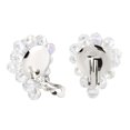 thumbnail image 2 of Misty Forest Clear Crystal Grape Clip On Earrings, 2 of 5