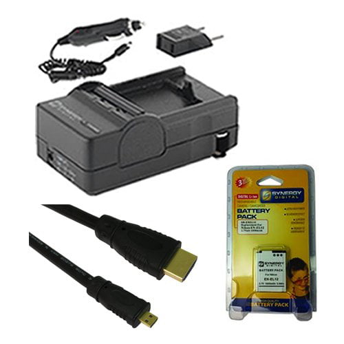 SDENEL5 Battery SDM-136 Charger USB8PIN USB Cable Nikon Coolpix P520 Digital Camera Accessory Kit Includes 