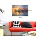 thumbnail image 5 of 16x24 inch Canvas Frameless Picture Wall Art Twilight City,Man Cave,Study,Yard,Cafes,Bar Wall Decor Poster Prints,Modern Art Twilight City Oil Painting&nbsp;Wall Art,For Landscape Enthusiasts Gift, 5 of 6