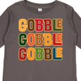 thumbnail image 4 of Inktastic Thanksgiving Funny Gobble Boys or Girls Long Sleeve Toddler T-Shirt, 4 of 5