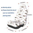 thumbnail image 3 of Rateoe Dachshund Dog Print Car Seat Cover,Elastic Car Seat Protector,Washable Durable Automotive Seat Cover Car Interior Accessories, 3 of 5