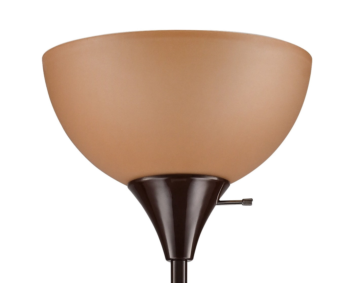 Mainstays 71" Modern Brown Floor Lamp with 3-Way Switch and Plastic Shade