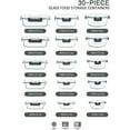 thumbnail image 2 of 30 Pieces Glass Food Storage Containers with Snap Locking Lids,Glass Meal Prep Containers Set - Airtight Lunch Containers, Microwave, Oven, Freezer and Dishwasher, 2 of 6