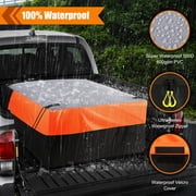 26 Cubic Feet Truck Bed Cargo Bag 100% Waterproof 500D Heavy Duty Luggage Bag Fits Any Truck Cargo Carrier Bag Waterproof Car Bag Cargo Carrier Vehicle Soft-Shell Carriers with Storage Carrying Bag