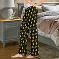 thumbnail image 4 of FREEAMG Chic Pattern Floral Drawstring Lounge Wide Leg Pajama Sleepwear Bottom, 4 of 5