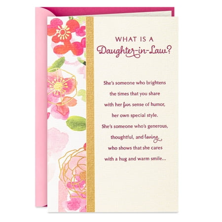 Hallmark Birthday Card for Daughter-in-Law (Glad You're in Our Family)
