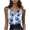 Blue, variant on Elegant Silk Tank Tops Women Plus Size Summer Clothes Dressy Casual Floral Sleeveless Work Shirts Travel Outfits(Beige, L)