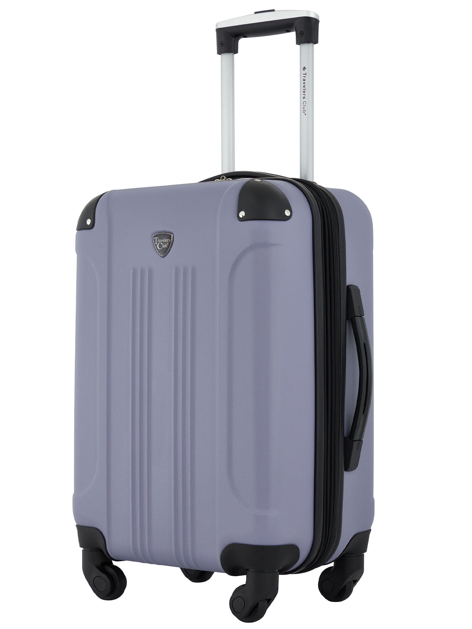 Travelers Club 20" Expandable Rolling Hard Side Carry-on, Blue Granite