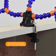 thumbnail image 1 of Tabletop Clamp Base Helping Hands Soldering Third Hand Tool with 3X LED Illuminated Magnifying Glass PCB Board Holder-B, 1 of 7