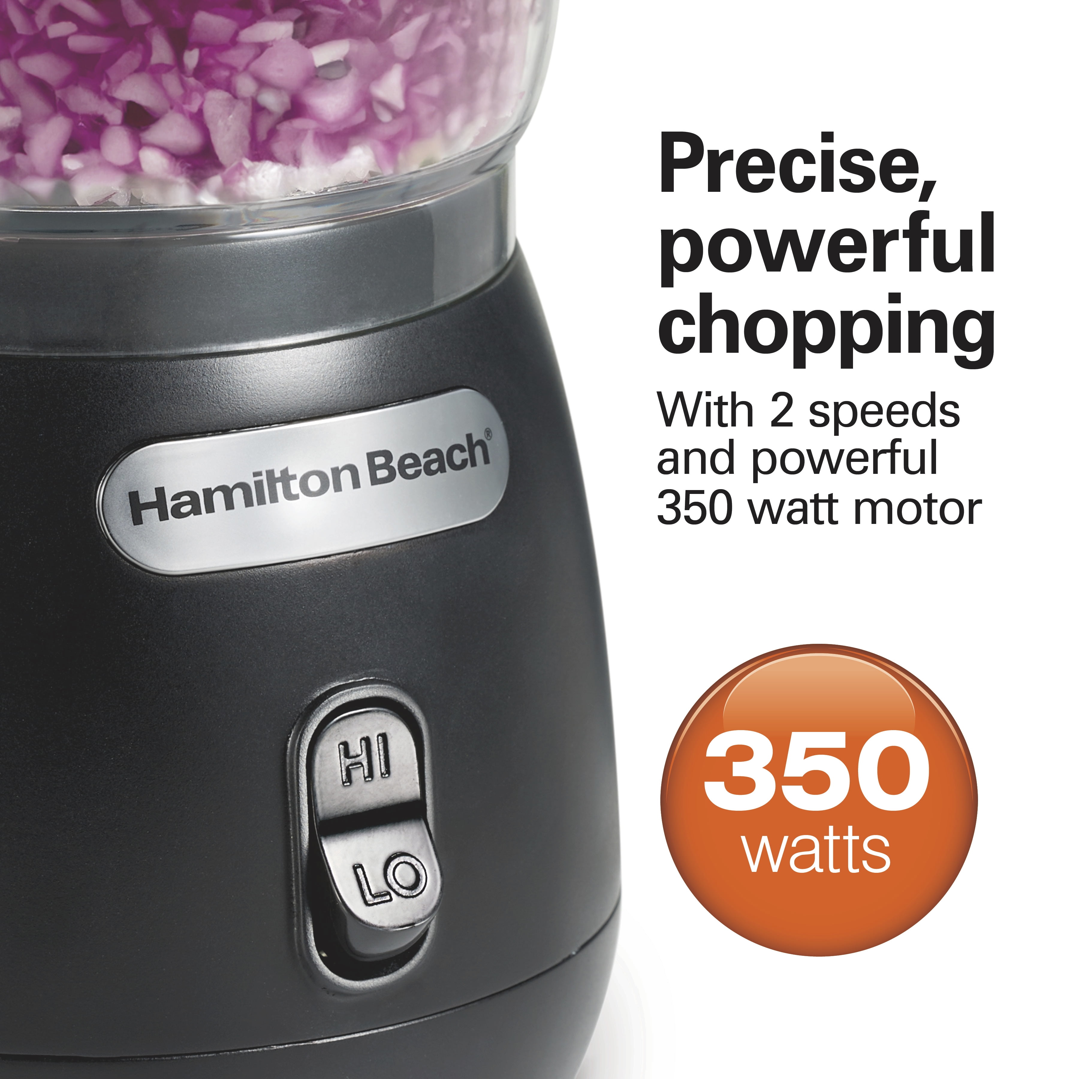 Hamilton Beachフードプロセッサー Hamilton Beach Food Chopper, 2 Speed, 3 Cup Capacity, BPA