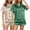 Green, variant on Pajamas for Women Set 2 Pcs Button Down Womens Short Sets Lounge Sets Sleep Sets for Women