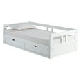 thumbnail image 5 of Melody Twin to King Extendable Day Bed with Storage White, 5 of 6