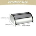 thumbnail image 3 of Kitchen Storage Containers Roll Top Bread Bread Holder Container for Kitchen Counter Multipurpose Bread Box Bread for Homes Baked Goods, 3 of 9