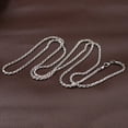 thumbnail image 1 of HOOUN Solid 925 Silver Chain Lucky 2mm Twist Rope Necklace 13g/27.5inch, 1 of 5