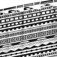 thumbnail image 3 of Black Geometric Triangle Striped Pattern Shower Curtain 36"x72" ,Bathroom Decorative Shower Curtains Set with 12 Hooks,Modern Waterproof Washable Shower Curtain, 3 of 6