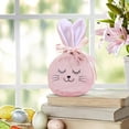thumbnail image 4 of Rewenti Easter Bunny Gift Bags with Drawstrings Velvet Ear Candy Bags Egg Hunt Baskets, 4 of 6