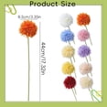 thumbnail image 3 of HonestMatter Floral Arrangements, Round Spherical Dandelion Artificial Flowers for Vase, Realistic Silk Home Decor for Living Room Table Centerpieces, Orange, 1 Piece, 3 of 7
