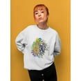 thumbnail image 2 of Colorful Zebra With Nature  Sweatshirt Women -Image by Shutterstock, Female Medium, 2 of 4